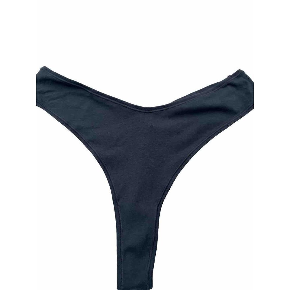 Skims Women Cotton Jersey Dipped Thong Color Deep Sea Size 4X PN-DTH-0271